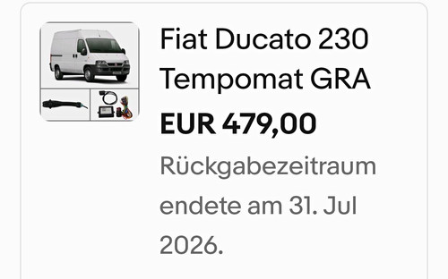Tempomat für fiat ducato - für,